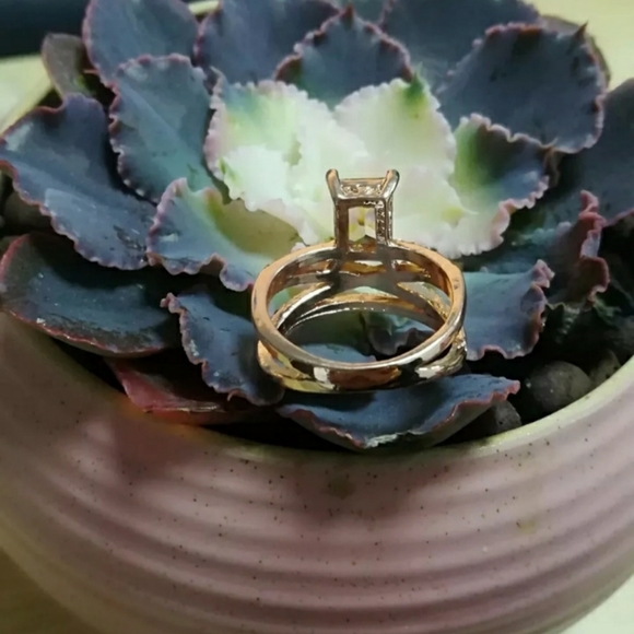 18K Rose Gold Plated Morganite Ring - Picture 5 of 12